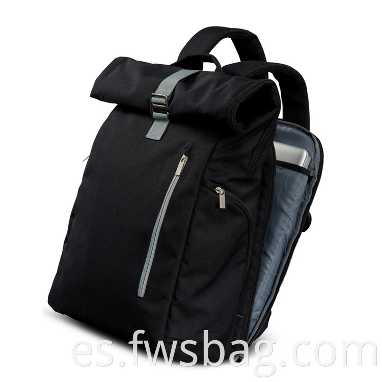 Fashion Men Multipurpose Travel impermeable Daypack Business Laptop Anti Theft Expandible Rolltop mochila
